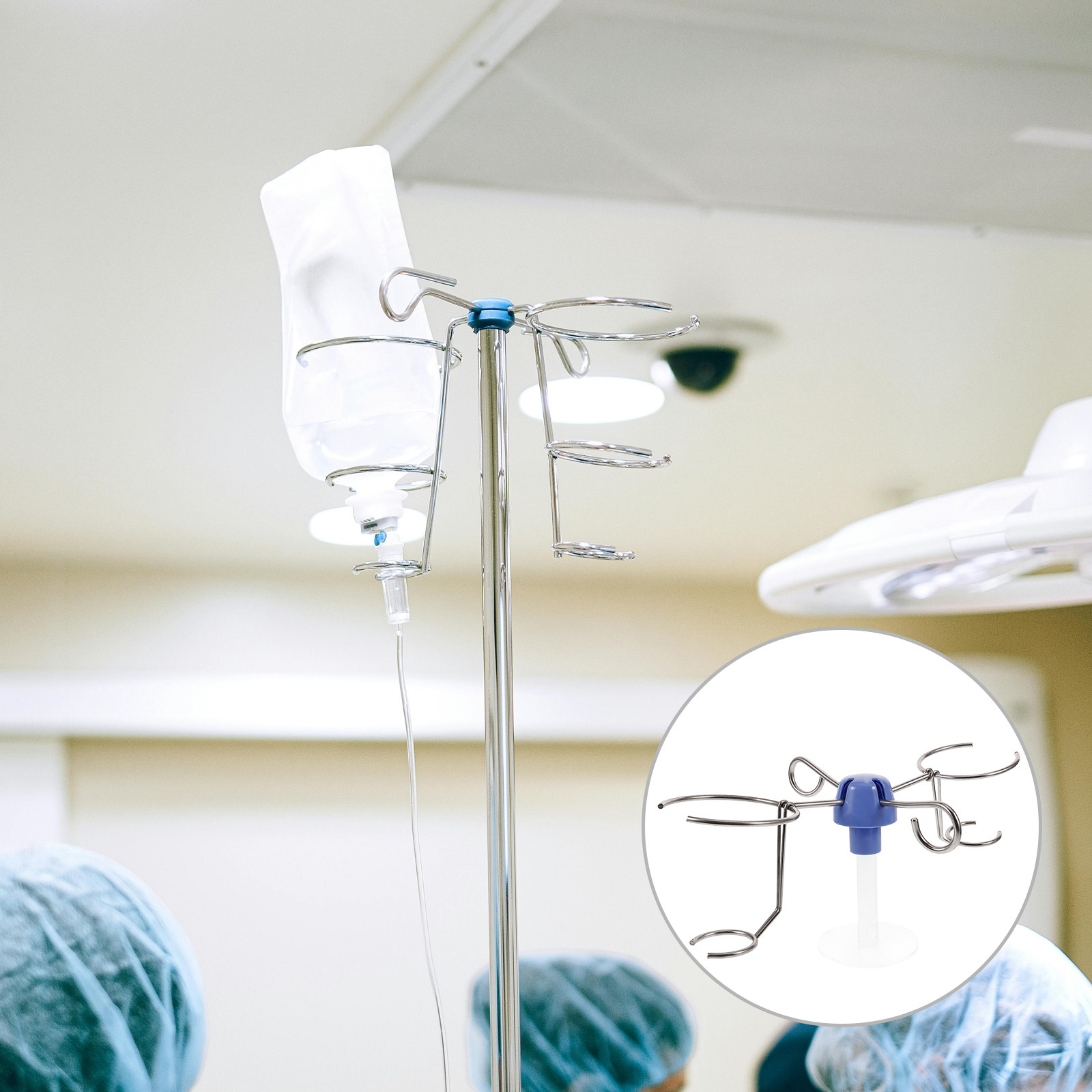 Iv Infusion Pole - ตะขอแขวนเสา IV สแตนเลส อะไหล่ขาตั้งน้ำเกลือ ตะขอสำหรับขาตั้งน้ำเกลือในคลินิก อะไหล่ขาตั้งน้ำเกลือ