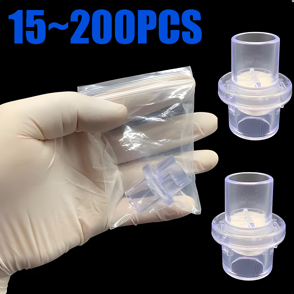 Oxygen Mask Non-Rebreather - หน้ากากช่วยหายใจแบบพกพาพร้อมวาล์วทางเดียว สำหรับการปฐมพยาบาลฉุกเฉิน ช่วยฟื้นคืนชีพ พร้อมปลั๊กเติมออกซิเจน