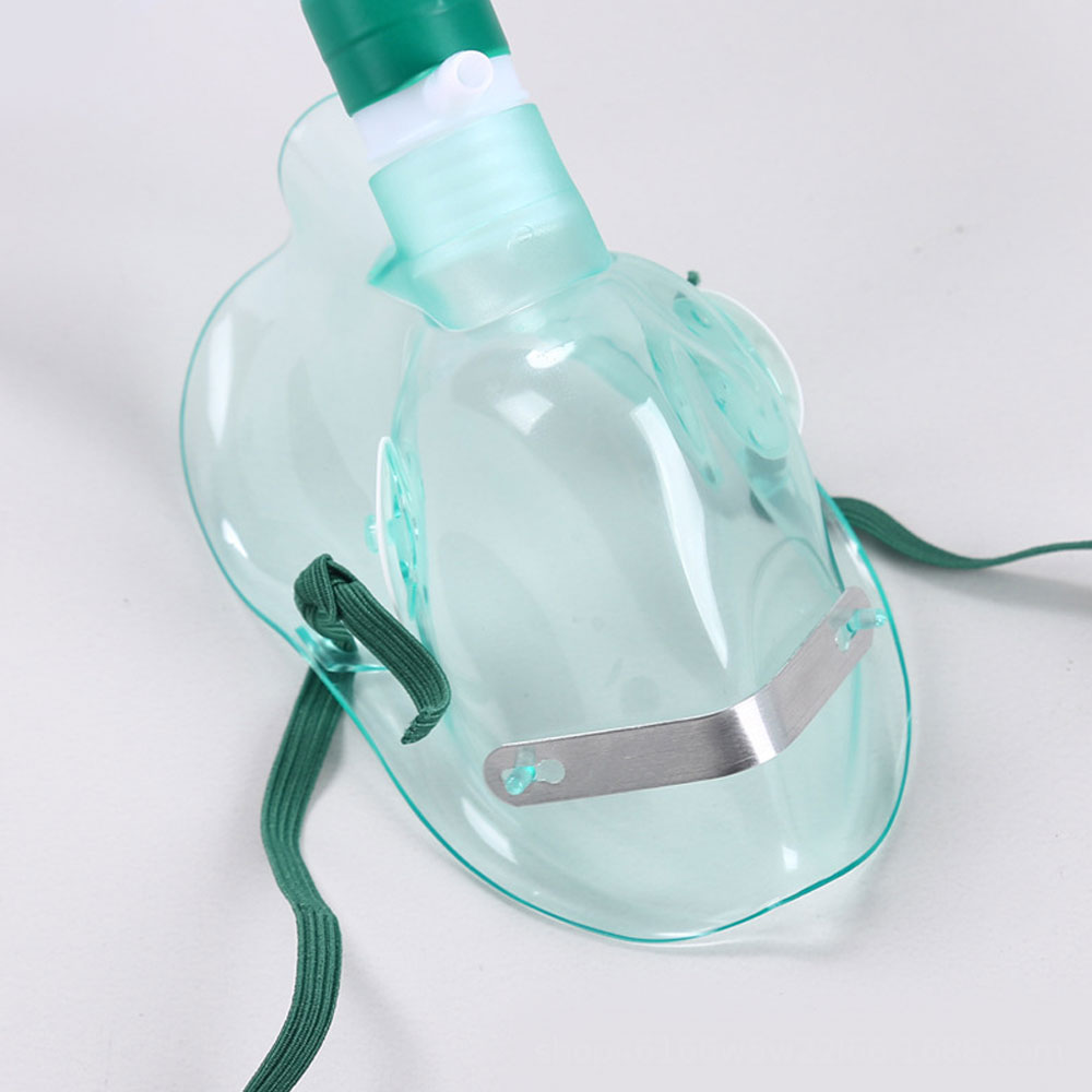 Oxygen Mask Non-Rebreather - หน้ากากออกซิเจนสำหรับผู้ใหญ่แบบไม่ใช้ระบบหายใจกลับ (หน้ากากออกซิเจนพร้อมถุงเก็บ) หน้ากากออกซิเจนความเข้มข้นสูงพร้อมถุงเก็บและสายรัดยืดหยุ่น