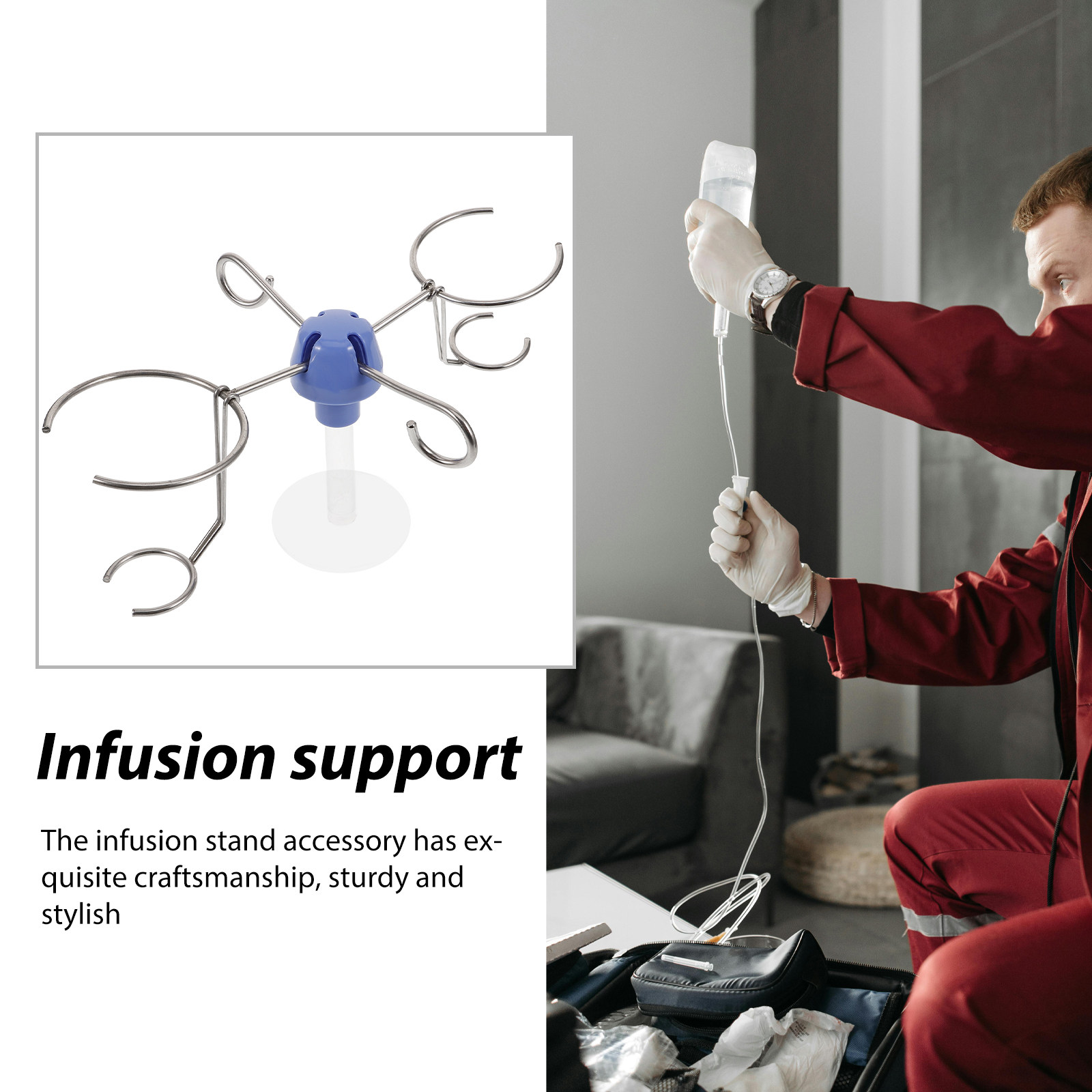ตะขอแขวนเสา IV สแตนเลส อะไหล่ข - Iv Infusion Pole บทวิจารณ์และราคา